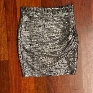 Sparkly Pewter ASTR mini skirt (it reads more gold to me)